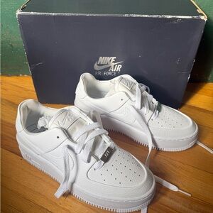 Nike All-White AF1 Low Top Sneakers